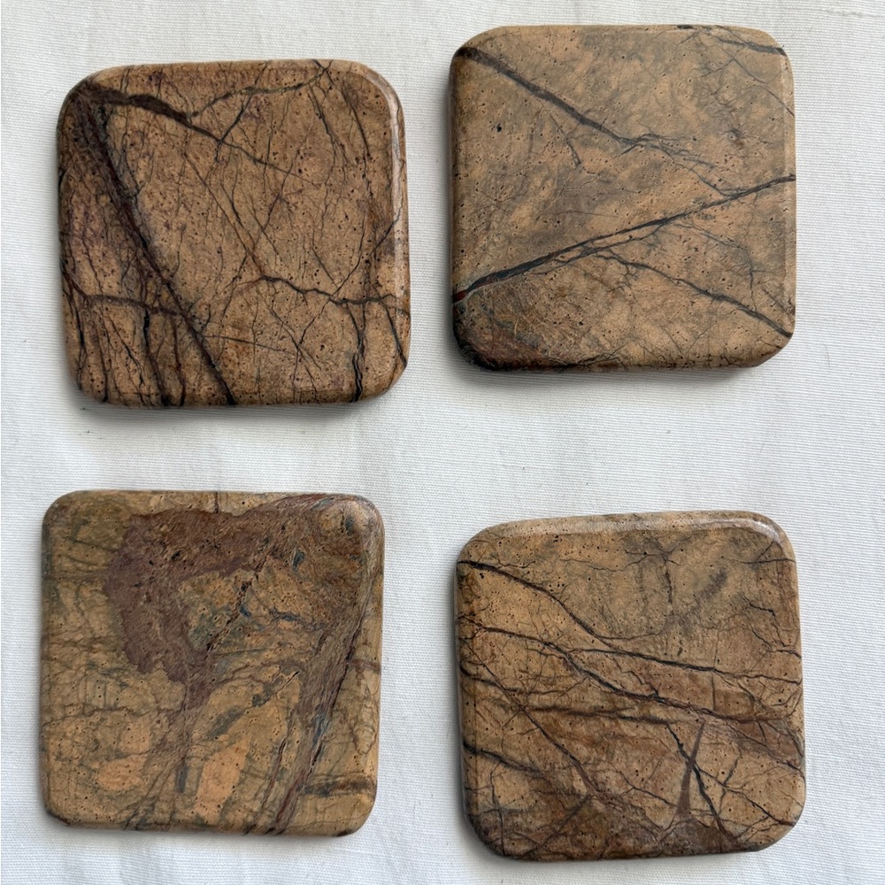 Brown Marble Coasters
